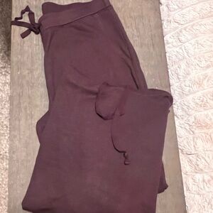 Max & Mia Burgundy Knit Trouser/Hoodie Set